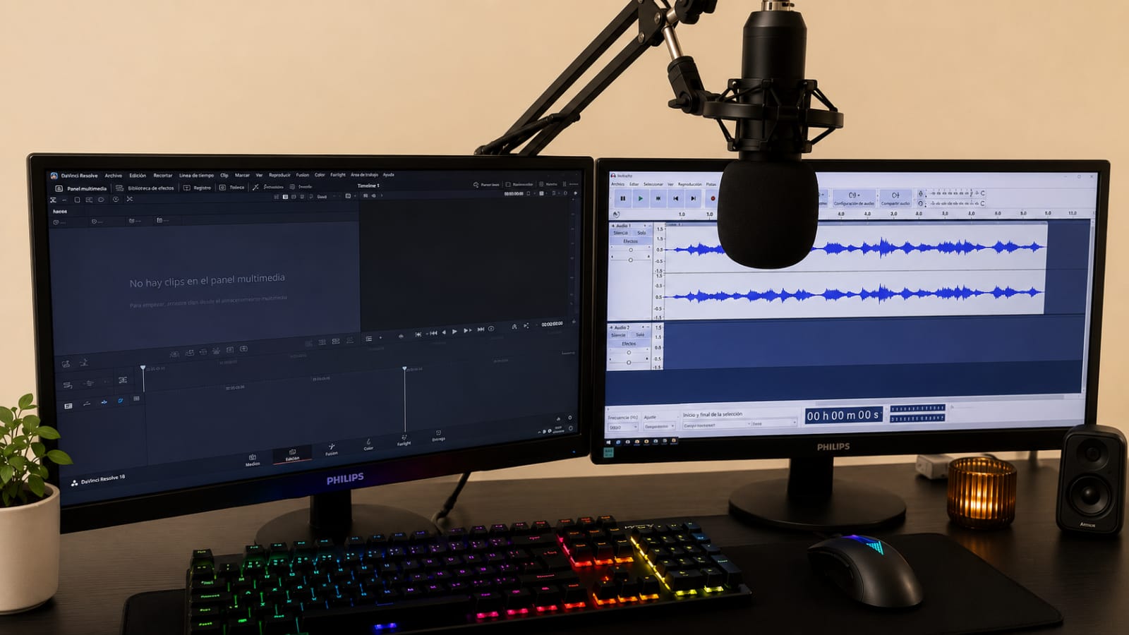 Estudio de grabación profesional de Betina Más